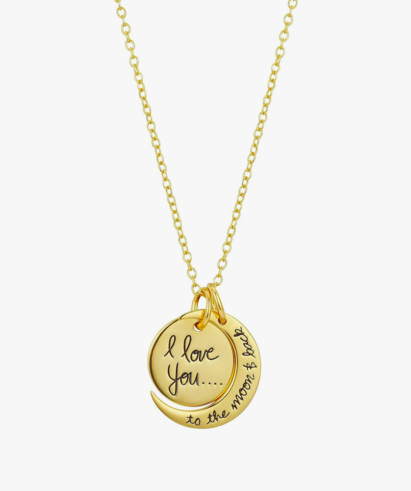 Women's Gold Plated "I Love You to the Moon & Back"